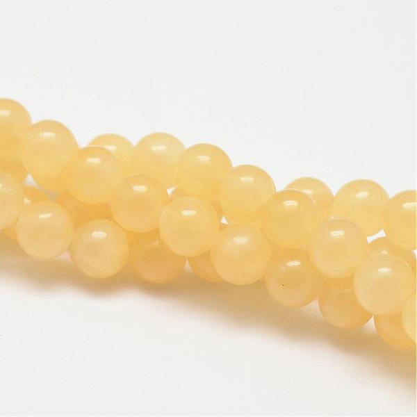 

PandaHall Natural Yellow Jade Bead Strands, Round, 10mm, Hole: 1mm, about 19pcs/strand, 7.75 inch Yellow Jade Round Yellow
