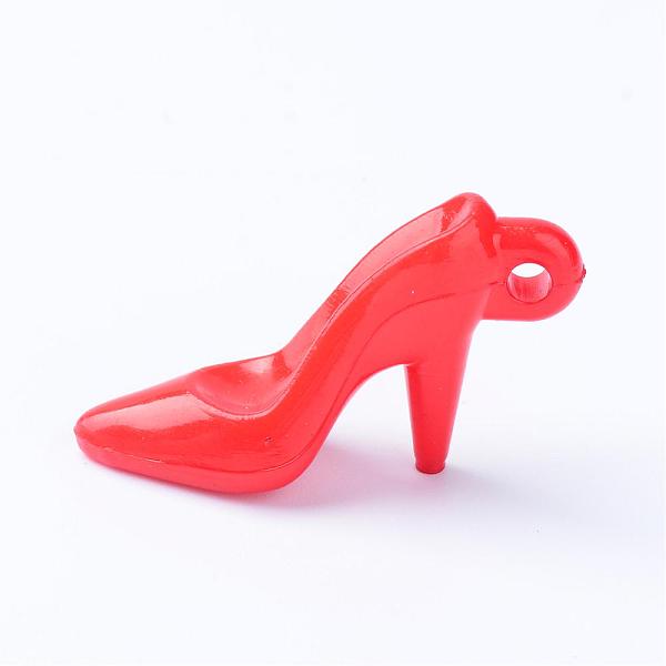 

PandaHall Opaque Acrylic Pendants, High-heeled Shoes, Mixed Color, 37x11.5x20mm, Hole: 2.8mm, about 270pcs/500g Acrylic Shoes Multicolor