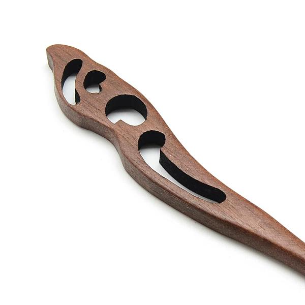

PandaHall Swartizia Spp Wood Hair Sticks, Dyed, Coconut Brown, 170x16x7mm Wood Brown