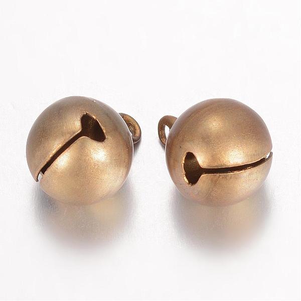 

PandaHall Brass Bell Pendants, Antique Bronze, 15.5x11.5x11.5mm, Hole: 2mm Brass Bell