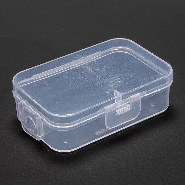 

PandaHall Polypropylene(PP) Bead Storage Container, Mini Storage Containers Boxes, with Hinged Lid, Rectangle, Clear, 6.8x4.5x2.1cm, Inner...