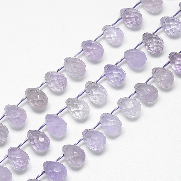 

PandaHall Natural Amethyst Beads Strands, Faceted Teardrop, 13~14x10~11mm, Hole: 1mm, about 28pcs/strand, 15.7 inch Amethyst Teardrop