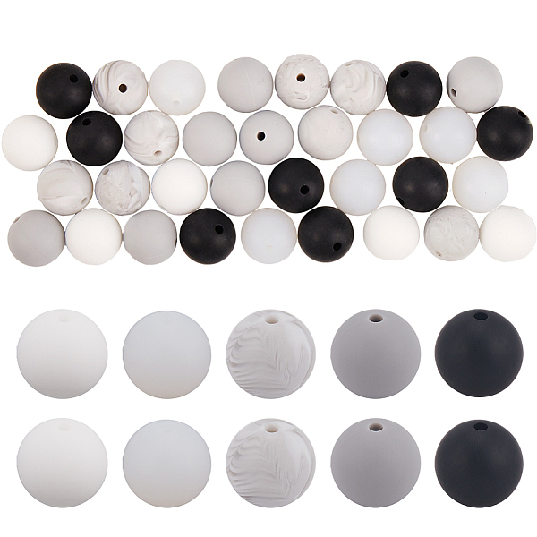 75Pcs 5 Colors Roun… - image