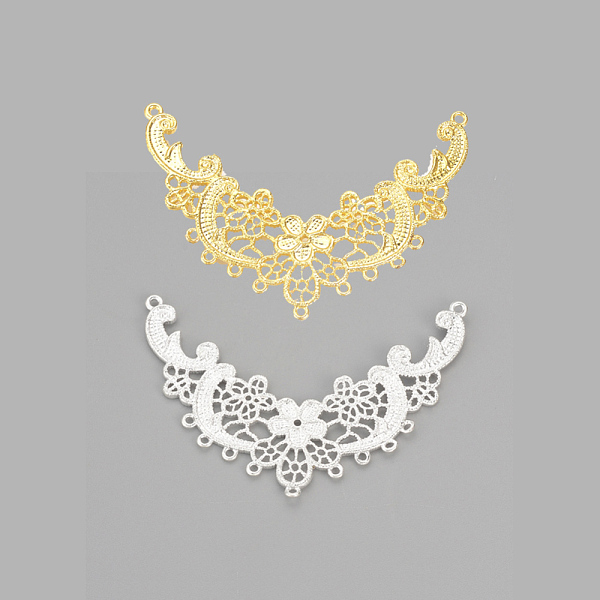 

PandaHall Brass Filigree Joiners, Mixed Color, 31x45x1mm, Hole: 1mm Brass Others