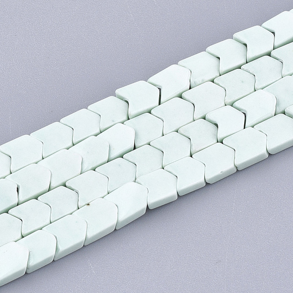 

PandaHall Natural Agate Beads Strands, Dyed, V Shape/Chevron, Aquamarine, 5.5~6x4~4.5x2mm, Hole: 1mm, about 86pcs/strand, 15.5 inch Natural..., Green