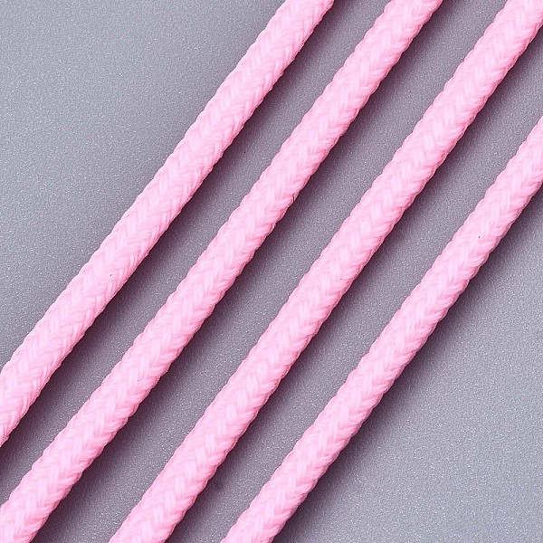 

PandaHall Luminous Polyester Braided Cords, Hot Pink, 3mm, about 100yard/bundle(91.44m/bundle) Polyester