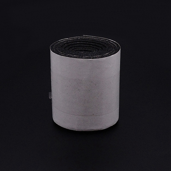 

PandaHall Self Adhesive Felt Tape, Furniture Felt Strips, Flat, Black, 80x3mm, 1m/roll Plastic Black