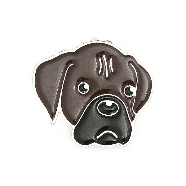 

PandaHall Dog Enamel Pin with Brass Butterfly Clutches, Alloy Badge for Backpack Clothing, Boxer, 22x24.5x10mm, Pin: 1.1mm Alloy+Enamel Dog..., Brown