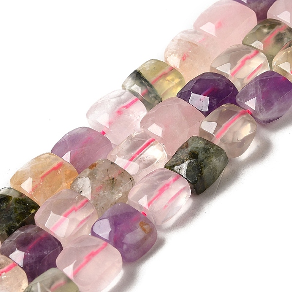 

PandaHall Natural Mixed Stone Beads Strands, Faceted, Square, 9~10.5x9~10.5x5~5.5mm, Hole: 1mm, about 39~42pcs/strand, 14.96~15.35 inch...