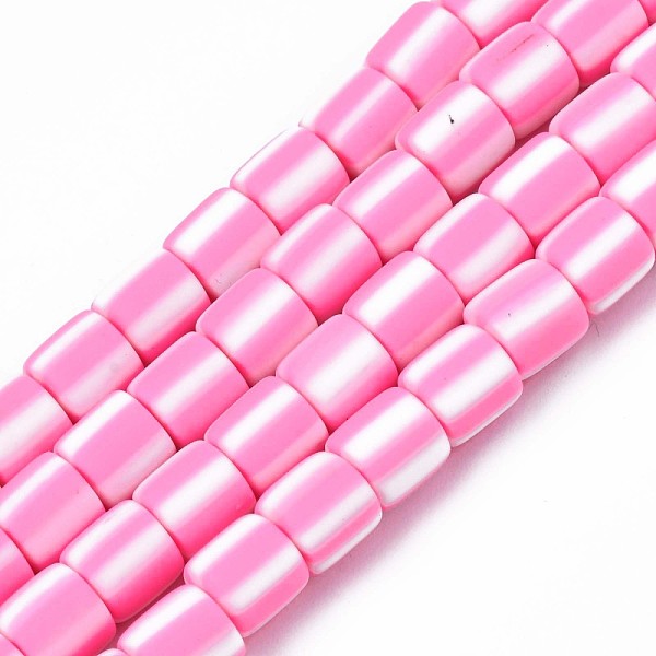 

PandaHall Handmade Polymer Clay Bead Strands, Column, Hot Pink, 6x6mm, Hole: 1.5mm, about 63pcs/strand, 15.55 inch~15.94 inch(39.5~40.5cm)...