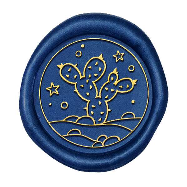 

PandaHall Wax Seal Brass Stamp Head, for Wax Seal Stamp, Cactus Pattern, 25x14.5mm Brass Cactus