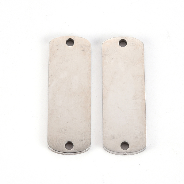 

PandaHall 201 Stainless Steel Links Connectors, Laser Cut, Rectangle, Stainless Steel Color, 32x11x2mm, Hole: 2mm 201 Stainless Steel...