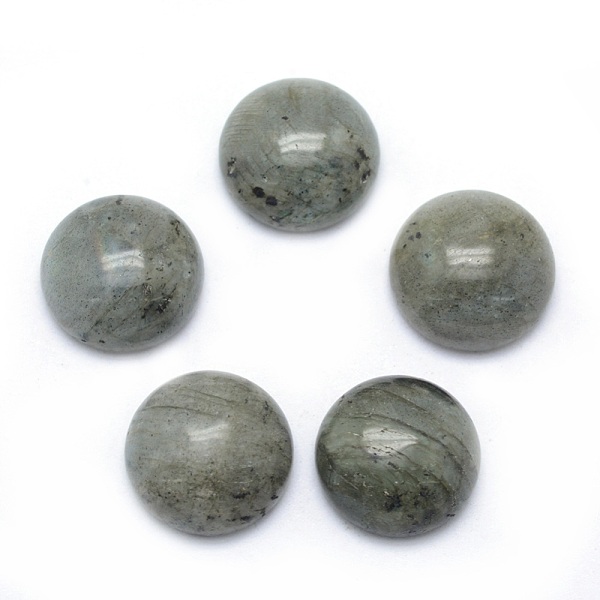 

PandaHall Natural Labradorite Cabochons, Half Round, 4x2~4mm Labradorite Half Round