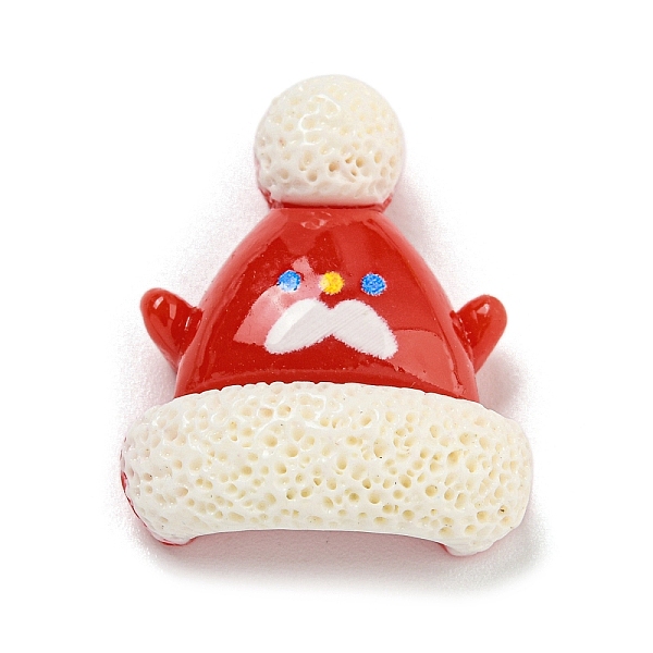 

PandaHall Christmas Opaque Resin Decoden Cabochons, Hat, 25.5x21x10.5mm Resin Hat Red