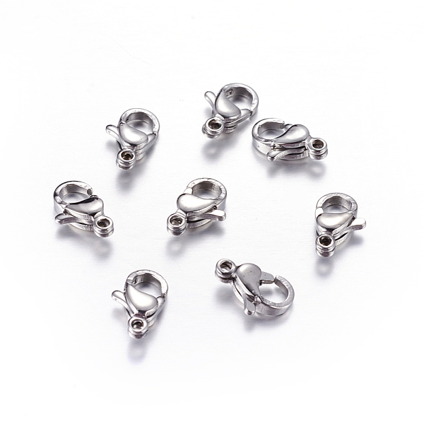 

PandaHall 304 Stainless Steel Lobster Claw Clasps, Parrot Trigger Clasps, Manual Polishing, 10x6x3mm, Hole: 1mm 304 Stainless Steel Others