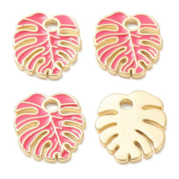 

PandaHall Brass Enamel Pendants, Real 18K Gold Plated, Long-Lasting Plated, Leaf, Pale Violet Red, 18x16x1.5mm, Hole: 2.5mm Brass+Enamel...