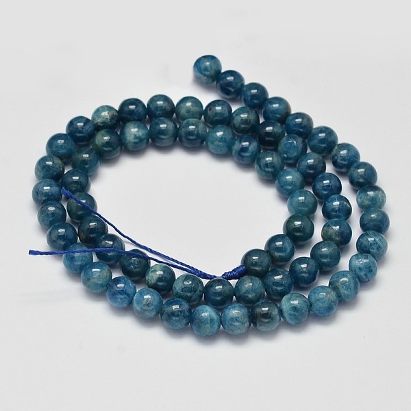 Round Natural Apatite Beads Strands