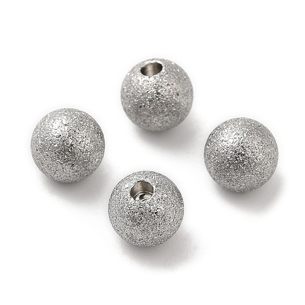 

PandaHall 304 Stainless Steel Cord End, End Caps, Textured Round, Stainless Steel Color, 6mm, Hole: 1.6mm 304 Stainless Steel Round
