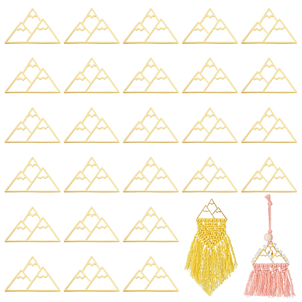 

PandaHall Olycraft 30PCS Alloy Pendant, Golden, Mountain, 51x76x2mm Alloy Mountain
