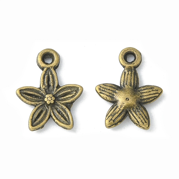 

PandaHall Tibetan Style Pendants, Alloy Pendants, Lead Free, Cadmium Free and Nickel Free, Flower, Antique Bronze, 13.5mm long, 10.5mm wide...