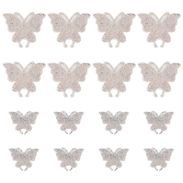 PandaHall CRASPIRE 16Pcs 2 Style Butterfly Car Stickers Rhinestone Crystal Star Car Decal Bling Self Adhesive Car Decorations Accessories...