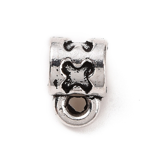 

PandaHall Tibetan Style Alloy Tube Bails, Loop Bails, Hanger Links, Column, Antique Silver, 10.5x7x7mm, Hole: 1.8mm, Inner Diameter: 4mm...