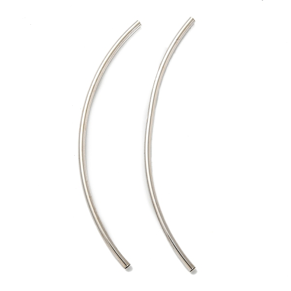 

PandaHall Brass Tube Beads, Lead Free & Cadmium Free, Platinum, 51x1.5mm, Hole: 1mm Brass
