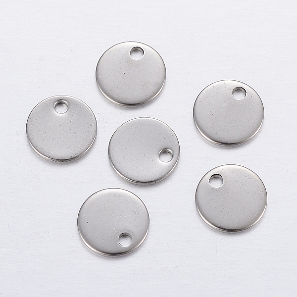 

PandaHall 304 Stainless Steel Stamping Blank Tag Pendants, Flat Round Charms, Stainless Steel Color, 8x0.8mm, Hole: 1.2mm 304 Stainless...