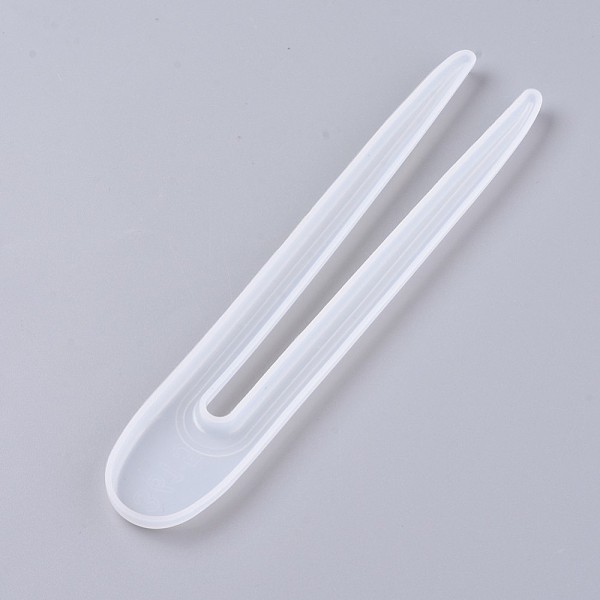 

PandaHall Hairpin DIY Silicone Molds, Resin Casting Molds, For UV Resin, Epoxy Resin Jewelry Making, Hair Stick Molds, White, 150x28x6mm...