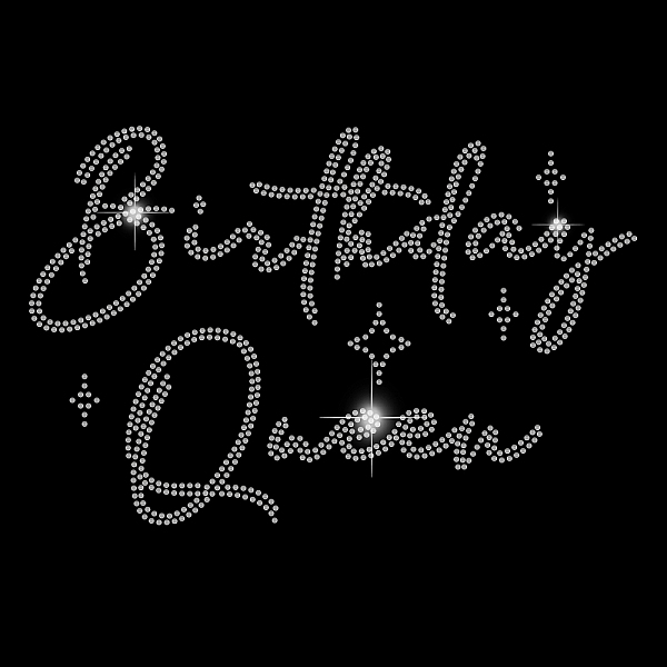 

PandaHall Word Birthday Queen Glass Hotfix Rhinestone, Iron on Appliques, Costume Accessories, for Clothes, Bags, Pants, Silver, 297x210mm...