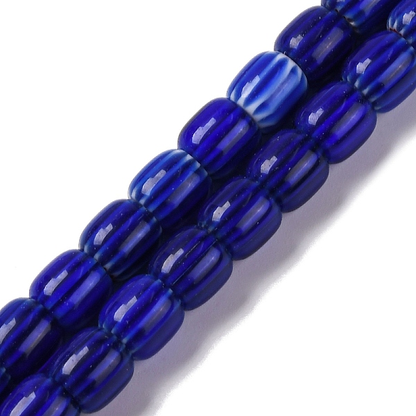 Handmade Lampwork Chevron Beads Strands