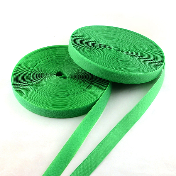 

PandaHall Adhesive Hook and Loop Tapes, Magic Taps with 50% Nylon and 50% Polyester, Green, 25mm Nylon Green
