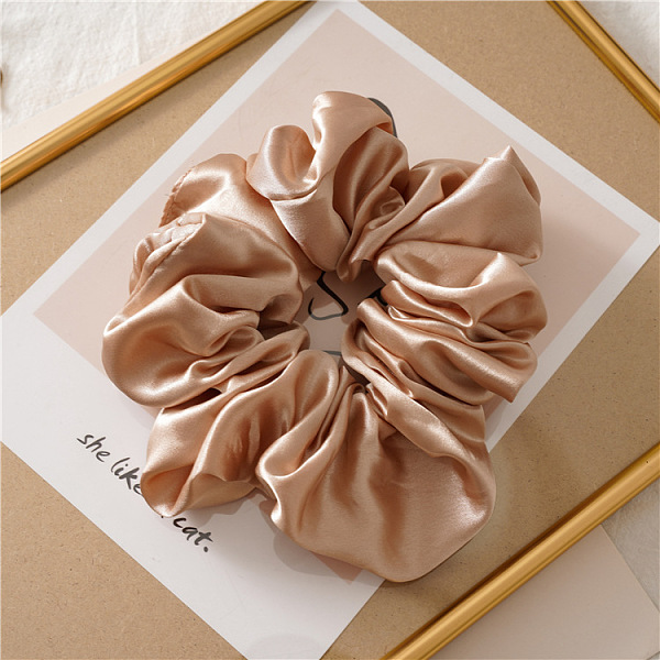 

PandaHall Tie Polyester Fibre Elastic Hair Accessories, for Girls or Women, Scrunchie/Scrunchy Hair Ties, Tan, 150~160mm Polyester Flower..., Orange
