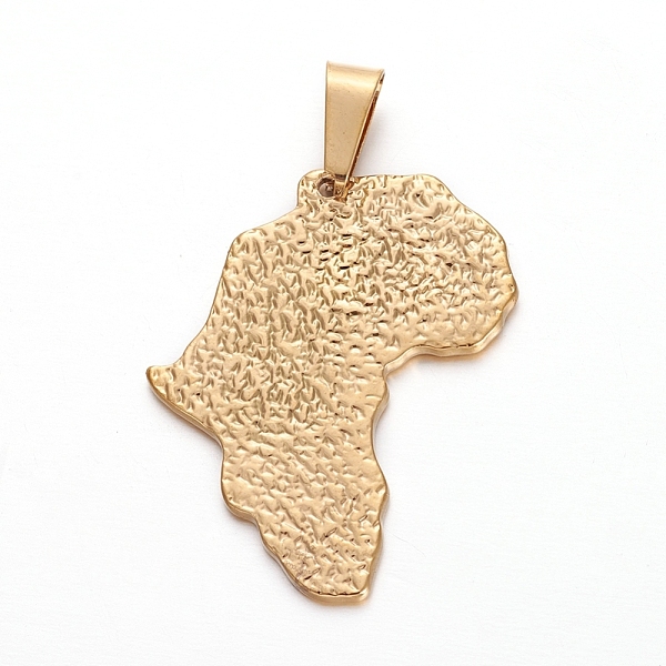 

PandaHall 304 Stainless Steel Pendants, Large Hole Pendants, Africa Map, Golden, 30x25x1.3mm, Hole: 8x3.5mm 304 Stainless Steel Others