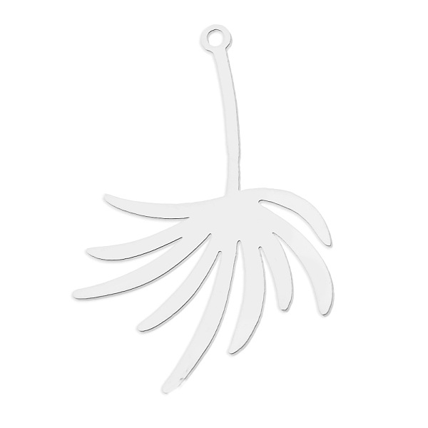 

PandaHall 201 Stainless Steel Pendants, Laser Cut, Grass, Stainless Steel Color, 36x23.5x1mm, Hole: 1.6mm 201 Stainless Steel Others