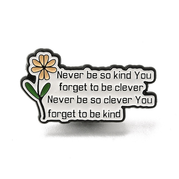 

PandaHall Safety Enamel Pins, Black Alloy Badge for Suit Shirt Collar, Word, White, 17x30.5x1.5mm Alloy+Enamel Word White