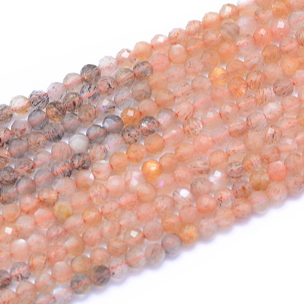 

PandaHall Natural Multi-Moonstone Beads Strands, Faceted, Round, 3mm, Hole: 0.6mm, about 128pcs/strand, 15.16 inch(38.5cm) Multi-Moonstone...
