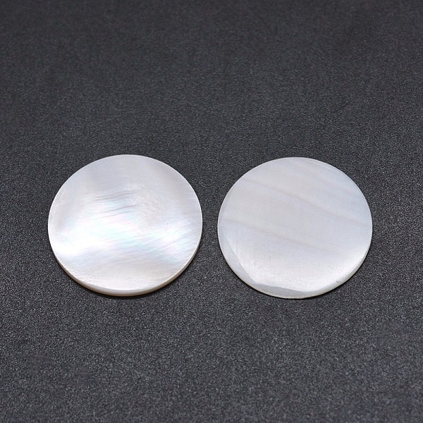 

PandaHall Pink Shell Cabochons, Flat Round, 20x1mm Pink Shell Flat Round