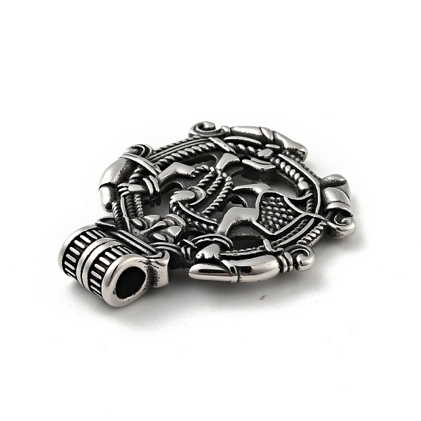 

PandaHall 304 Stainless Steel Pendants, Viking Pagan Pewter Freya Goddess of Love Charms, Antique Silver, 44x38x7.5mm, Hole: 4.5mm 304...