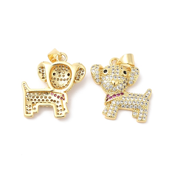 

PandaHall Brass Micro Pave Colorful Cubic Zirconia Pendants, Dog Charms, Real 16K Gold Plated, 20.5x19x4mm, Hole: 4.5x3.5mm Brass+Cubic...