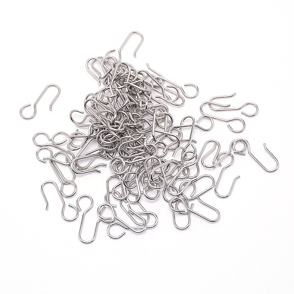 

PandaHall 202 Stainless Steel Glide Window Curtain Hooks, Stainless Steel Color, 35.5x20x1.8mm, Hole: 8.5mm Stainless Steel