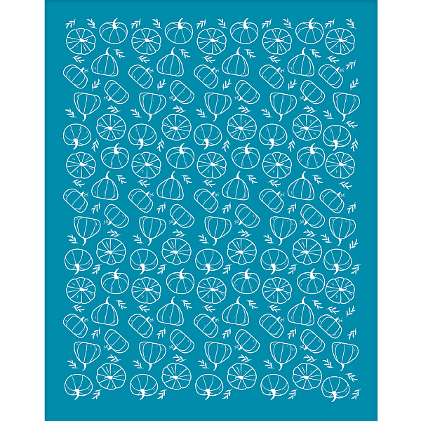 

PandaHall Silk Screen Printing Stencil, for Painting on Wood, DIY Decoration T-Shirt Fabric, Pumpkin Pattern, 100x127mm Nylon Pumpkin Cyan