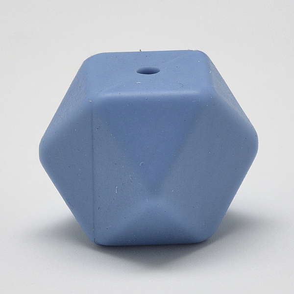 

PandaHall Food Grade Eco-Friendly Silicone Beads, Chewing Beads For Teethers, DIY Nursing Necklaces Making, Faceted Cube, Cornflower Blue...