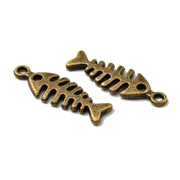 

PandaHall Tibetan Style Alloy Pendants, Cadmium Free & Lead Free, Fishbone, Antique Bronze, 26x9x1.5mm, Hole: 2mm, about 1110pcs/1000g Alloy...