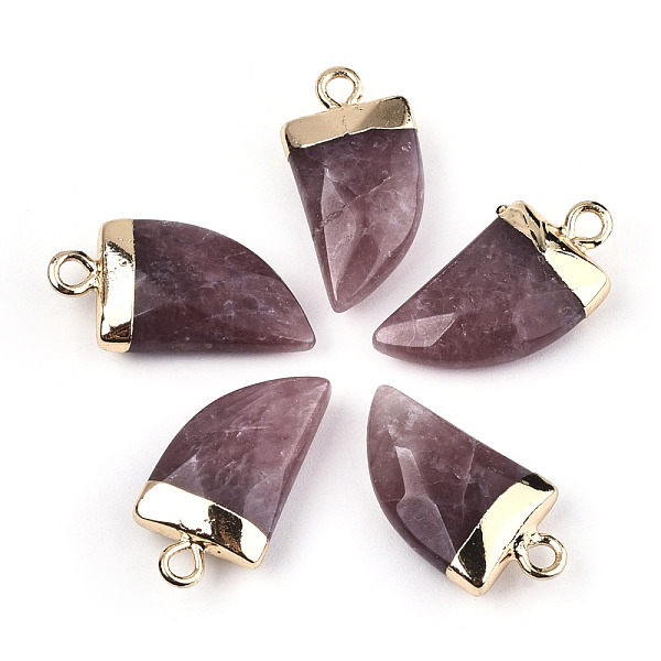 

PandaHall Natural Strawberry Quartz Pendants, Top Light Gold Plated, with Iron Loop, Scabbard, Faceted, 20x10.5x5mm, Hole: 1.8mm Strawberry...
