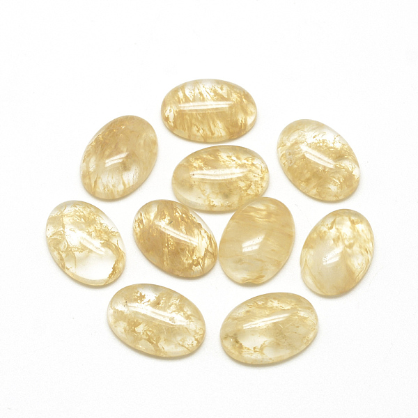 

PandaHall Watermelon Stone Glass Cabochons, Oval, 14x10x4~5mm Other Watermelon Stone Glass Oval