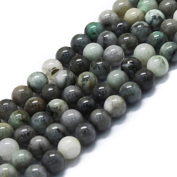 

PandaHall Natural Emerald Quartz Beads Strands, Round, 10mm, Hole: 1.2mm, about 39pcs/strand, 15.75 inch(40cm) Emerald Round