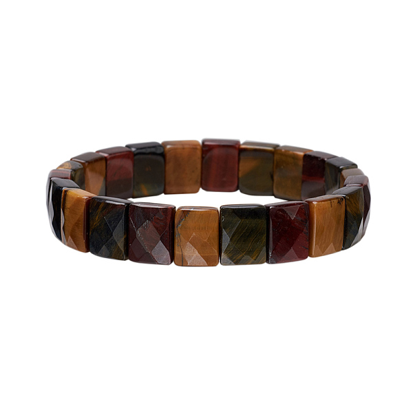 Natural Tiger Eye Gemstone Stretch Bracelets