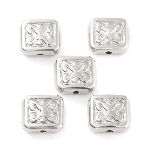 

PandaHall CCB Plastic Beads, Cube, Platinum, 11x2x5mm, Hole: 1.6mm, about 893pcs/500g Plastic Cube