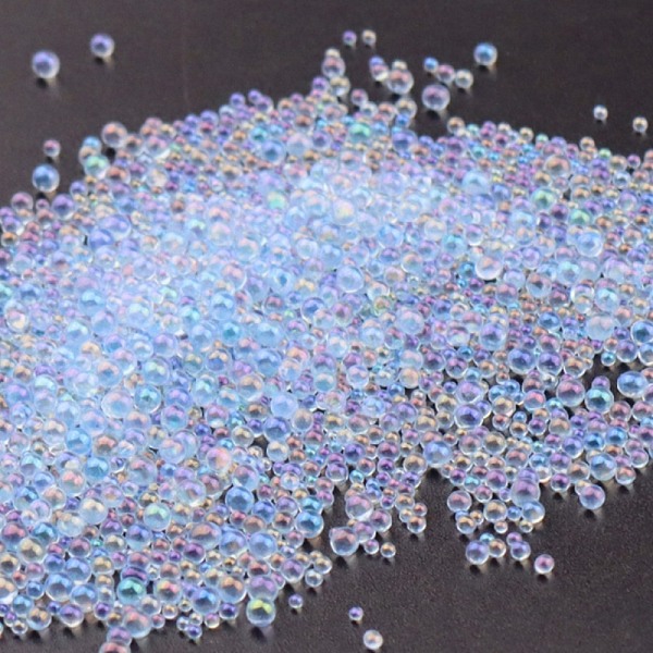 

PandaHall AB Color Plated 3D Nail Art Glass Mini Ball Beads, Tiny Caviar Nail Beads, DIY Nails Art Round Decorations, Cornflower Blue...